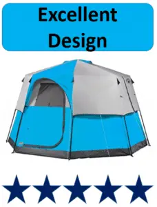 blue Coleman octagon tent