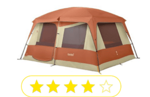 Pink gray family tent