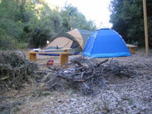 2 tents at campsite