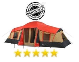 Ozark Trail 10 Person 3Room Cabin Tent w Front Porch