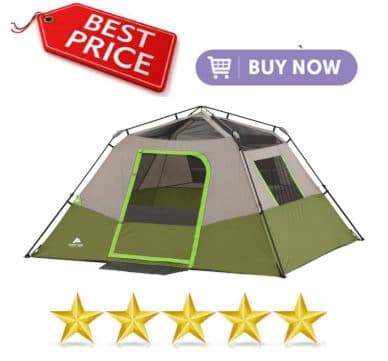 Ozark Trails 6 Person Instant Tent - Listed on best 6 man tents list