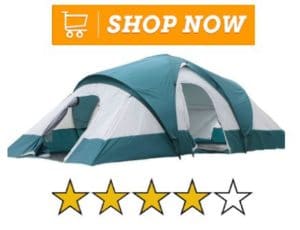 Semo Water Resistant 9 Person 3-Room Family Tent