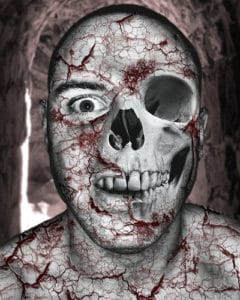 Artistic zombie picture