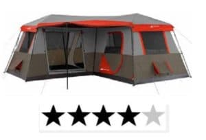 ozark Trails 16 x 16 instant cabin tent #2 ranked family instant tent