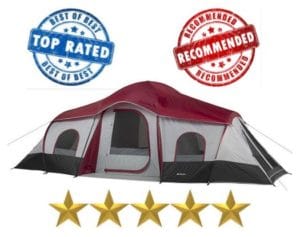 ozark trails 10 person family tent - best 10 person tents