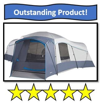 16-Person Weather Resistant Ozark Trail Tent - also on the best 3 room tents list