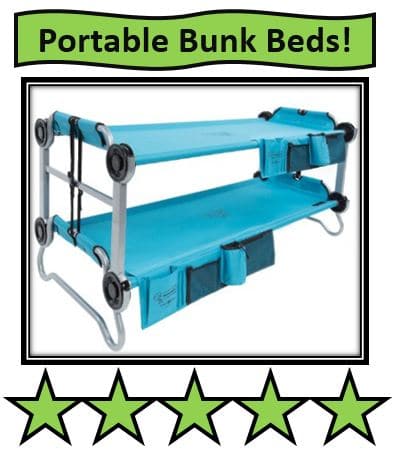 Disc-O-Bed Youth Kid-O-Bunk with Organizers - Teal