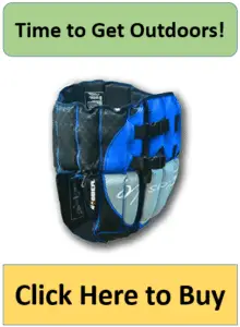 blue and silver upside down life jacket
