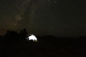 motorcycle night camping pic
