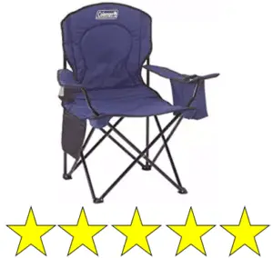 blue coleman camping chair