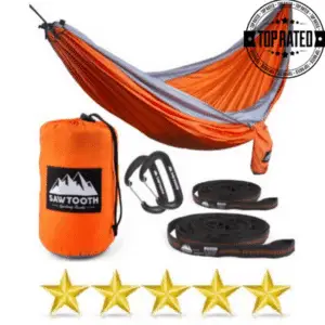 Orange Camping Parachute Hammock