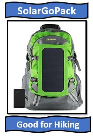 SolarGoPack Solar Powered Backpack.