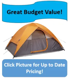 orange and grey tent