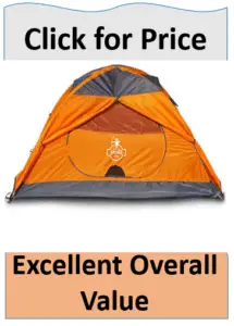 orange ultralight Archer one man tent
