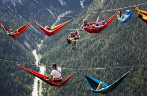hammocks off mountaineering lines