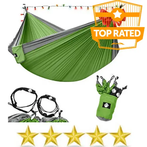 legit Green hammock and accessories