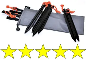 Bagged tent stakes