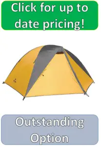 orange grey TETON 4 man tent