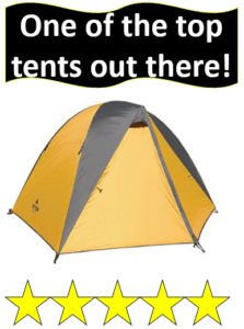 Orange grey TETON tent