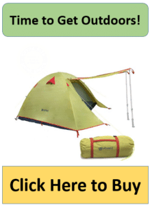 green 4 man backpacking tent with canopy