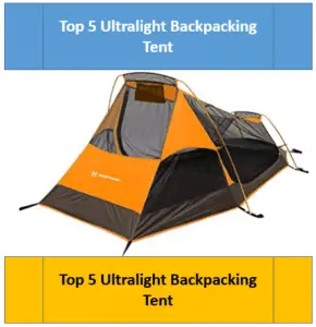 Orange and gray mesh tent