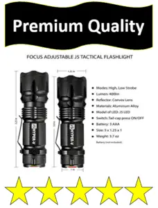 Pair black flashlights