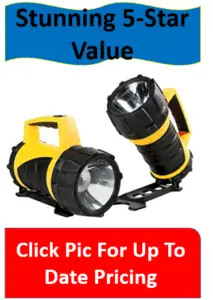 pair of industrial flashlights