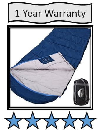 Tough Outdoors XL Hooded Sleeping Bag 