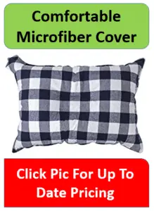 black and white checkered pillow