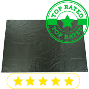 green ground tarp for camping
