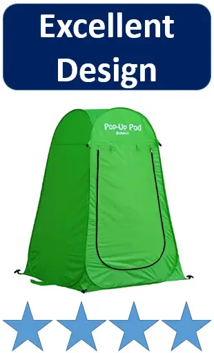 GigaTent Tente Pop Up Pod D'Intimité 1,8m - Tente Portable Douche Camping