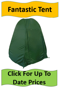 army green changing room tent