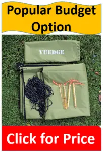 tarp kit on green grass