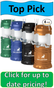 four colored camping lanterns