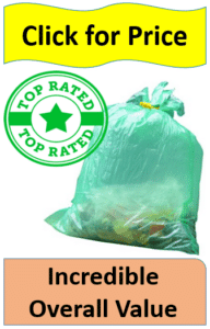 green odorless garbage bag