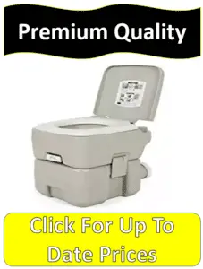 single gray portable toilet