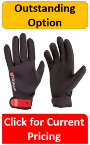 black neoprene fishing gloves