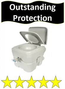 gray portable toilet