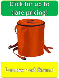 orange canister carrying case