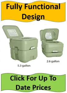 two portable camping toilets