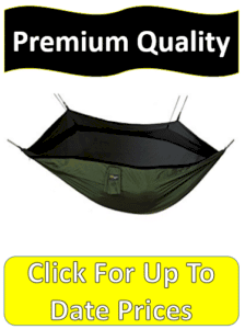 green hammock black bug netting