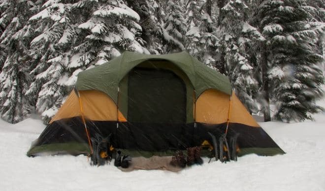 winter camping