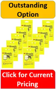 ten yellow mosquito patch packets