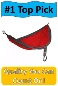 red single camping hammock