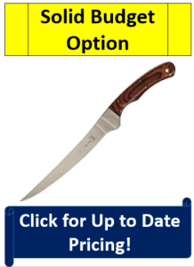 wood handle fillet knife