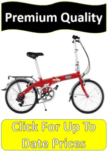 red specialty folding bicycle