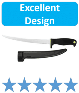 fillet knife with plastic sheath