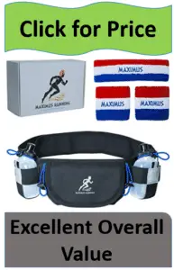 running pouch and patriotic headbands