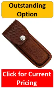 premium brown folding knife holder