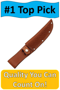 brown leather knife